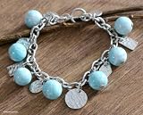 Amazonite bracelet, 'Clear Seas'