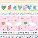 Cocktail Servietten Taufe bedruckt - MOTIV WELCOME BABY (PINK)