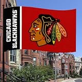 NHL Chicago Blackhawks Flag with Grommetts (3 x 5-Feet)