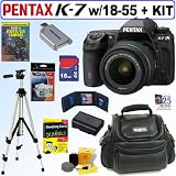 Pentax K-7 14.6 MP Digital SLR Camera with Pentax DA 18-55mm f/3.5-5.6 AL Weather Resistant Zoom Lens + 16GB Deluxe Accessory Kit