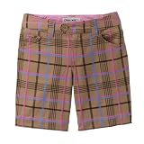 Girls' Cherokee Plaid Bermuda Shorts - Brown
