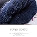 Women's Winter Beanie Warm Fleece Lining - Thick Slouchy Cable Knit Skull Hat Ski Cap(Navy blue)
