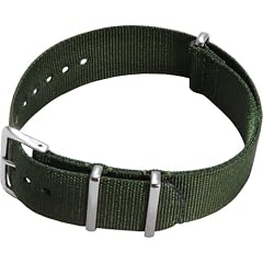 [カシス]CASSIS TYPE NATO ナトータイプ時計ベルト 20mm グリーン ファブリック時計ベルト #141.601S 072 020
