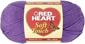 Red Heart Soft Touch Yarn-Lavender