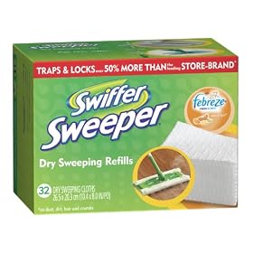 Swiffer Sweeper Dry Cloth Citrus and Light Refill, 32-Count