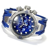 Big Sale Invicta Mens Reserve Sea Excursion Swiss Made Chronograph Blue Dial Polyurethane Watch 10561