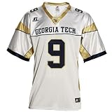Search : Russell Georgia Tech Yellow Jackets #9 White Replica Football Jersey