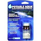 Potable Aqua Water Purification Iodine Tablets (50 Tablets)