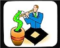 Decorated Mouse Pad with flute, charmer, basket, snake, musician