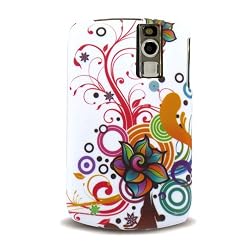 RIM BlackBerry Curve 8300 8310 8320 8330 Crystal Silicone Image Skin Case "Colorful Flowers" Design