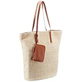 Pieces Gatu Straw Bag, Cabas
