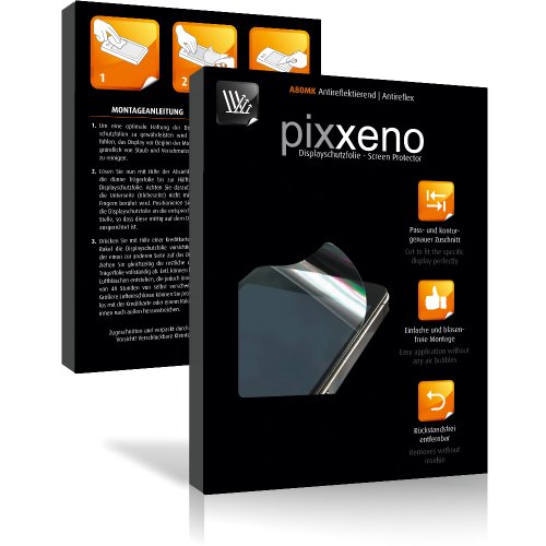 2 x PIXXENO A80MK Screen Protector for Garmin Foretrex 401 - PREMIUM QUALITY (non-reflecting, hard-coated, bubble free application)