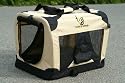 Soft Crate for Dogs by TOA Beige - Large (70x52x52cm)