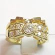 14K Yellow Gold Diamond Wedding Set