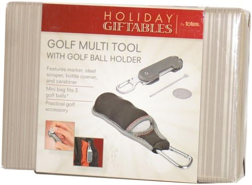 Golf Gift Set Multi Tool Includes Ball Holder, Marker, Scraper, Carabiner