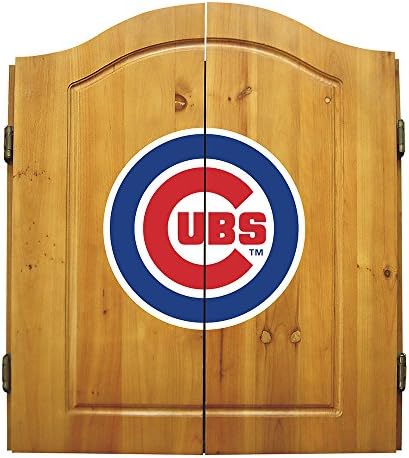 Chicago Cubs MLB Dart Board w/Cabinet