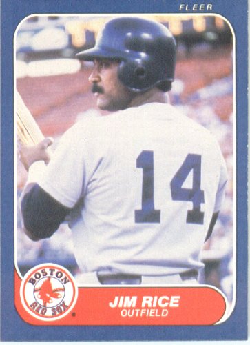 1986 Fleer # 358 Jim Rice Boston Red Sox Baseball Card