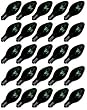 Pack of 25 Transparent Dark Green C7 Replacement Christmas Lights #656004