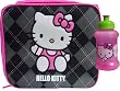 Hello Kitty Black Girls Lunch Box + Water Bottle