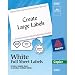 Avery Full Sheet Shipping Labels for Copiers, 8.5 x 11 Inches, White, Box of 100 (05353)