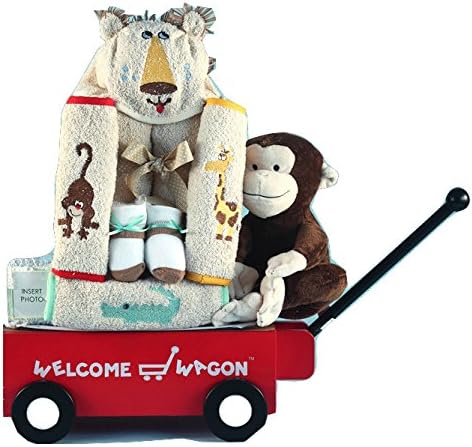 Safari Welcome Wagon Newborn Baby Gift