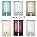 NICETOWN Living Room Sheer Curtains - Home Fashion Grommet Top Solid Voile Panels for Patio Door(1 Pair, W54 x L84, Cream Beige)