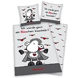 Herding 467338050 Bettw&auml;sche, Sheepworld Vampir 80 x 80 + 135 x 200 cm, Biber