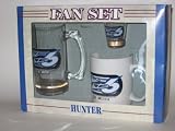 MARK MARTIN #6 3 Piece Logo COFFEE MUG / SHOT GLASS / Glass BEER MUG Set