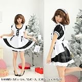 【ds912　セクシーメイド服〔カチューシャ、ワンピース、エプロン、ショートパンツ〕】