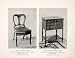 1939 Print Duncan Phyfe Chair Bedroom Table Furniture Interior Design Eliza Art - Original Halftone Print
