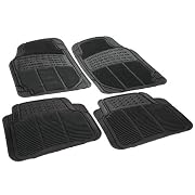Rubber Queen 70501 4 Piece Vinyl Floor Mats - Black