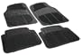 Rubber Queen 70501 4 Piece Vinyl Floor Mats - Black