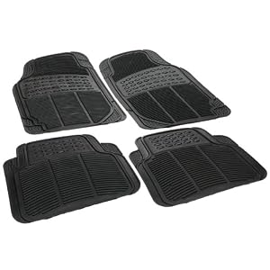 Rubber-Queen-70501-4-Piece-Vinyl-Floor-Mats-Black