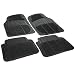 Rubber Queen 70501 4 Piece Vinyl Floor Mats - Black