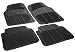 Rubber Queen 70501 4 Piece Vinyl Floor Mats - Black