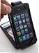 Flip Wallet Card Leather Case for iPhone 4 iPhone4 Black Color - Unique Style - Multifunctional Case - Premium Quality - Inside Surface Is Emerized Scratch Proof to Protect Your Iphone