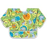 Bumkins Waterproof Sleeved Bib - Dr. Seuss Horton Turquoise by Bumkins