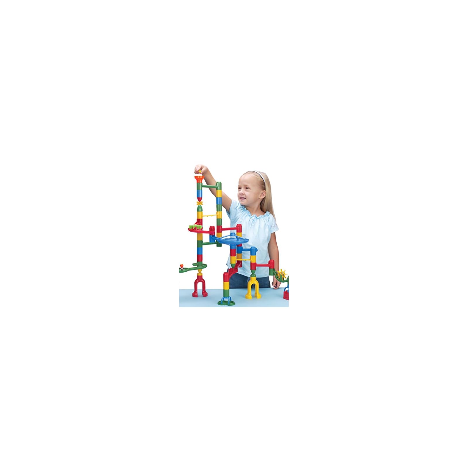 Edushape Marbulous Marble Run 80 Pieces + 20 Marbles (Total 100 Pc