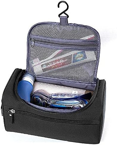 JETXEP Toiletry Bag For Men - Can Be Used As Men's Shaving Dopp Kit To Hold Travel Size Toiletries (Black)