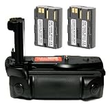 Opteka BG-40D Battery Pack Grip / Vertical Shutter Release for Canon EOS 5D, 20D, 30D, & 40D Digital SLR Camera with 2 BP-511 Batteries (4000 mAh Total)
