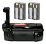 Opteka BG-40D Battery Pack Grip / Vertical Shutter Release for Canon EOS 5D, 20D, 30D, & 40D Digital SLR Camera with 2 BP-511 Batteries (4000 mAh Total)