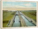 Review Media Storehouse  / GATUN LOCK AERIAL VIEW - 16 Inch Canvas Print (40 cm) by Mary Evans