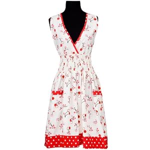 asd Living Loretta Apron with Cherry Soda Design by Butcher Aprons