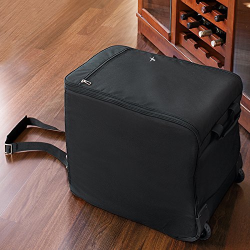 Wine Check Bag Only Solid Black, #16695