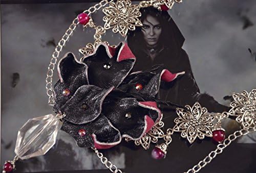 Handmade leather necklace Yennefer of Vengerberg