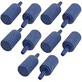 uxcell 10PCS 14.5mm x 25mm Mineral Bubble Release Aquarium Air Stone Airstone Blue