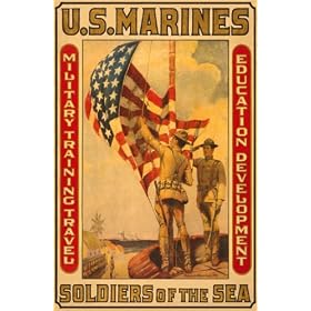 Art Poster, Soldiers of the Sea; Military Training Travel Education Development - 18.75 x 27.5