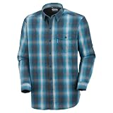 Columbia Men’s Utilizer Plaid Long Sleeve Shirt, Columbia Navy, Medium