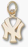 New York Yankees 7/16 NY Charm - Gold Plated Jewelry