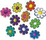 Autoaufkleber, Blumendesign: Mini Flo...